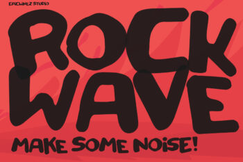 Rockwave | Playful Cartoon Font